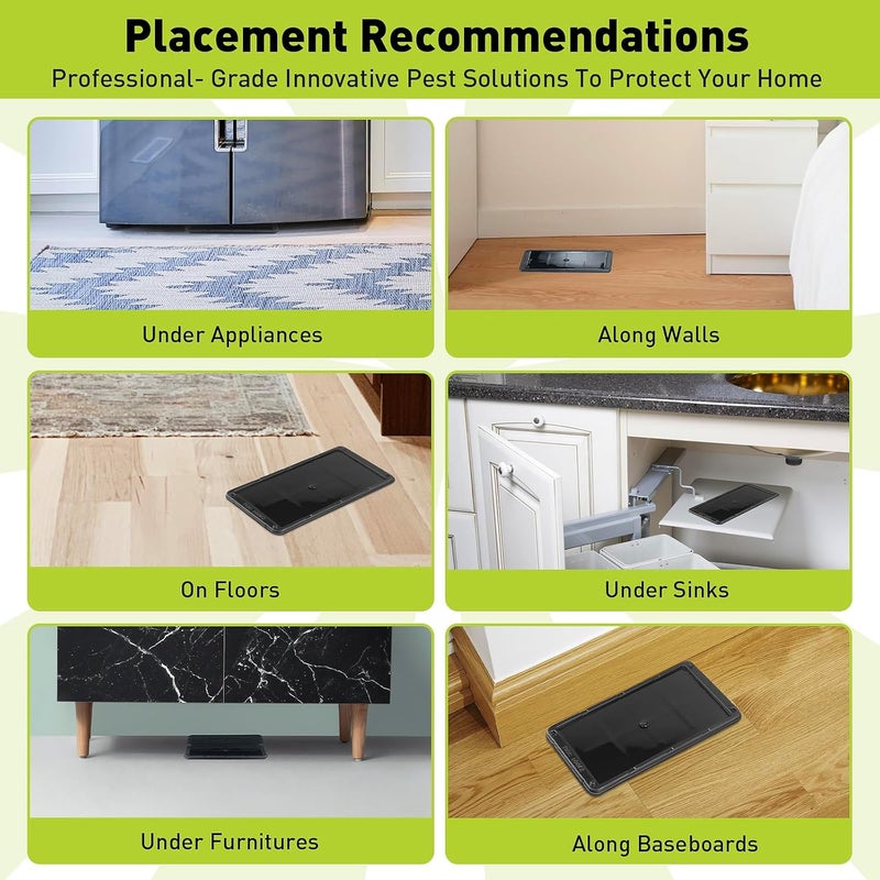 Pelrayt Glue Mouse Traps Indoor for Home, Rat Trap-12 Pack, Large Heavy Duty Glue Traps for Safe Home Pest Control. Pre-Scented, Non-Toxic Sticky Boards for Mice, Rats & More. Easy To Use - Image 5